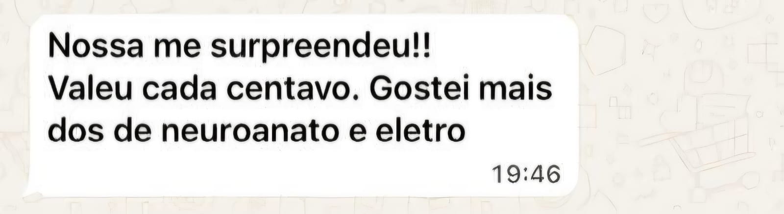 Depoimento de aluno